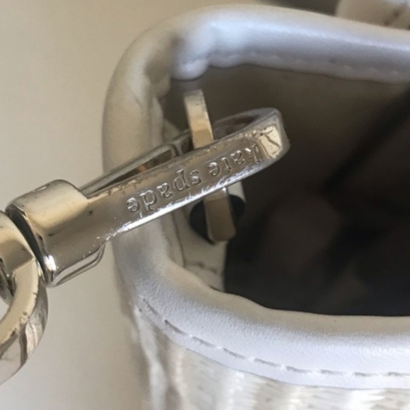 Kate Spade Novelty Beige and White Tote with Ladybug Design - Picture 10 of 14